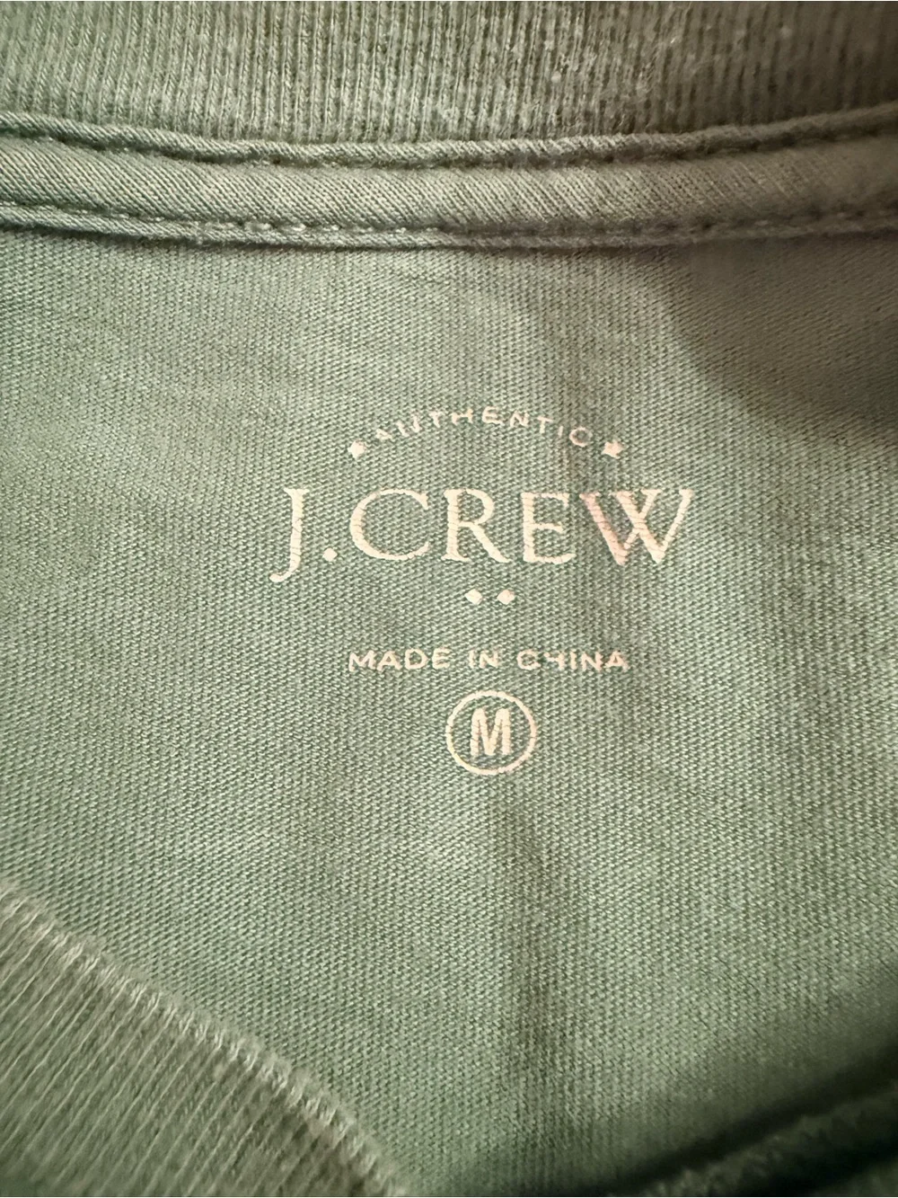 J. Crew Men’s Long Sleeve Teal Upstate Hockey Graphic Tee